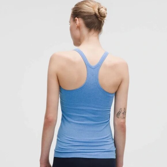 NWT Lululemon Ebb to Street Tank - Pool Party Blue - Size 8 - Picture 2 of 6